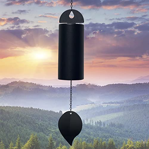 Deep Resonance Serenity Bell Large Metal Cylinder Wind Chimes Outdoor ...